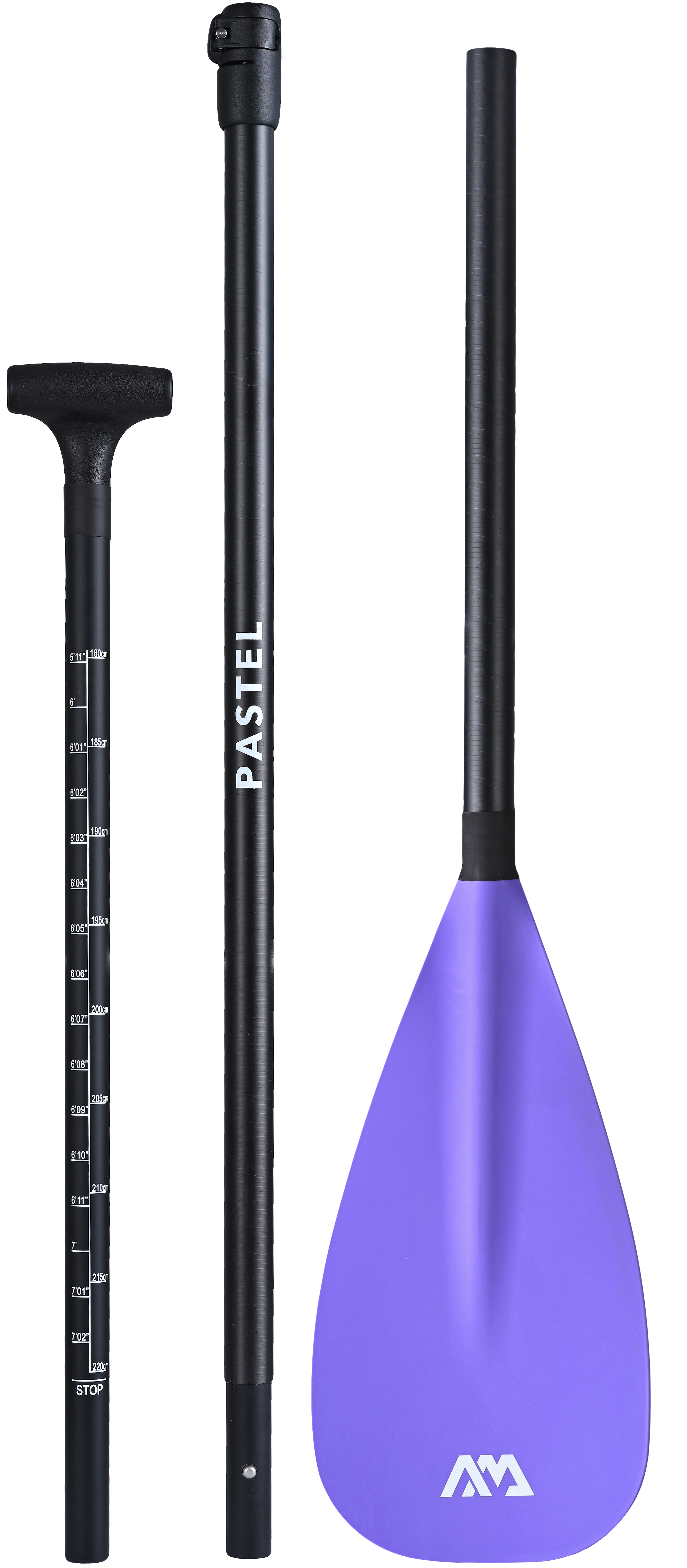 Image Pastel Adjustable Fiberglass/Carbon iSUP Paddle PURPLE